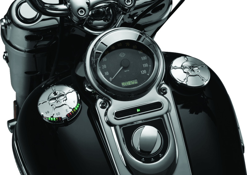 Kuryakyn Zombie Fuel & Battery Gauge Chrome - Powersports Haven