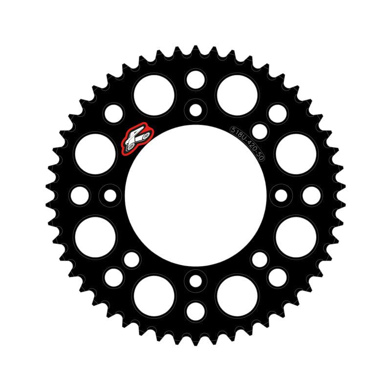 Renthal 2025 KTM 65 Rear Chain Wheel - Black 420-50GP Teeth - Powersports Haven