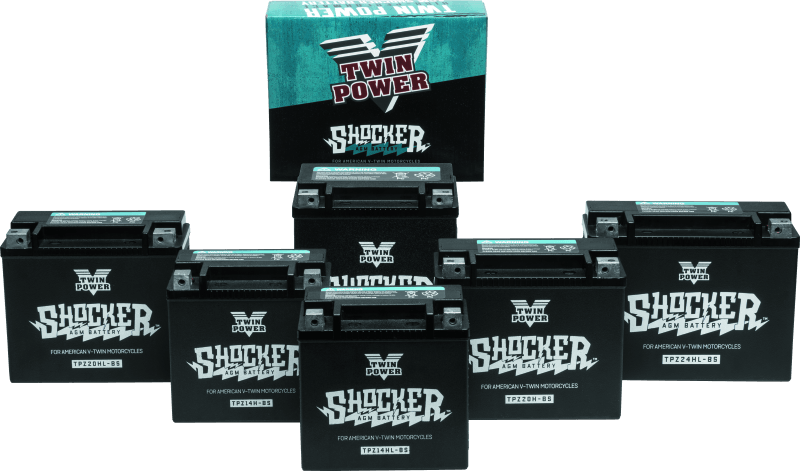Twin Power YTX-14 Shocker Battery Replaces H-D 65948-00 220 CCA - Powersports Haven
