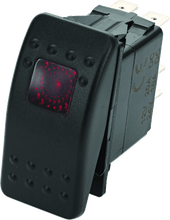 Load image into Gallery viewer, DragonFire Racing Lighted Switch On/Off Rocker Switch Red Lite - Powersports Haven