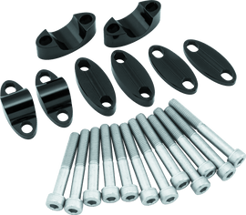 BikeMaster Aluminum Handlebar Riser 1in - Black - Powersports Haven