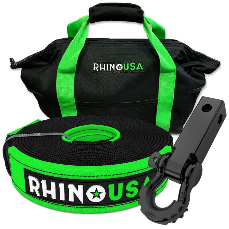 Rhino USA 20Ft Tow Strap/Hitch Combo - Powersports Haven