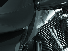 Load image into Gallery viewer, Kuryakyn Saddle Shields Heat Deflectors 97-07 Touring Smoke - Powersports Haven