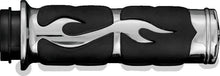 Load image into Gallery viewer, Kuryakyn ISO Flame Grips Metric Chrome - Powersports Haven