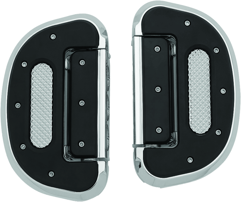 Kuryakyn Heavy Industry Passenger Floorboard Without Adapter Chrome - Powersports Haven