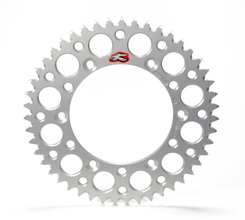 Renthal 03-07 Honda CR 85RB/ 07-09/12-14 CRF 150RB Rear Grooved Sprocket - Silver 420-57P Teeth - Powersports Haven