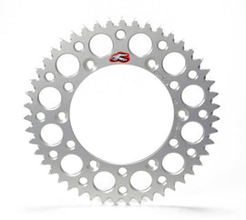 Renthal 96-17 Honda CRF 230F/ CR250R/ CRF450R Rear Grooved Sprocket - Silver 520-50P Teeth - Powersports Haven