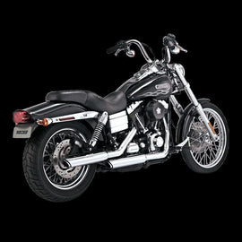 Vance & Hines HD Dyna 91-17 3In Twin Slash Slip PCX Slip-On Exhaust - Powersports Haven