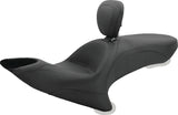 Mustang 08-21 Harley Rd King, 06-07 Str Glide 1906-07,00-05 Eagle Touring Solo Seat Diamond - Black