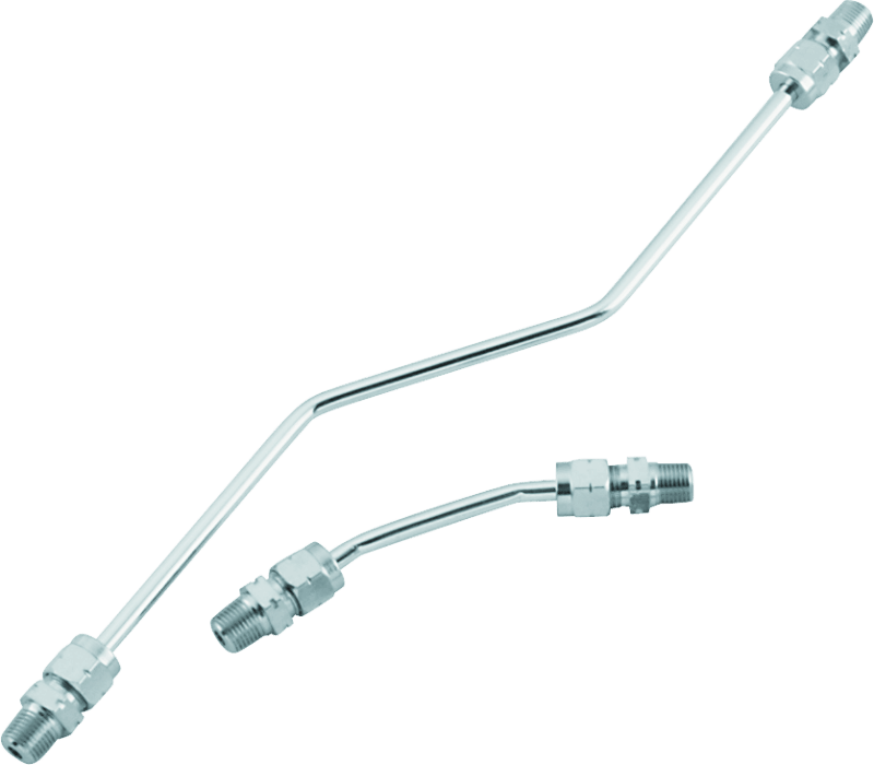 Bikers Choice 66-84 Shovelhead Chrome Rocker Box Oil Line Set Replaces H-D 17506-66A - Powersports Haven