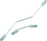 Bikers Choice 66-84 Shovelhead Chrome Rocker Box Oil Line Set Replaces H-D 17506-66A