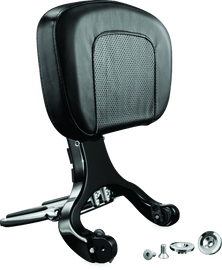 Kuryakyn Multi-Purpose Backrest Black & Chrome - Powersports Haven