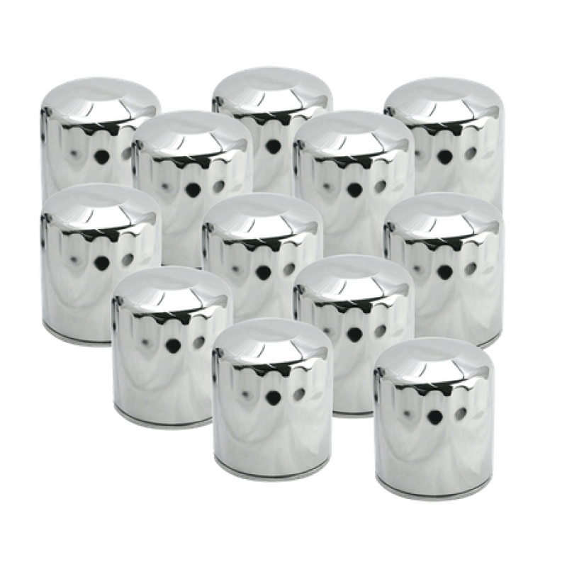 S&S Cycle 99-18 BT/2017+ M8/X-Wedge Chrome Oil Filter - 12 Pack - Powersports Haven