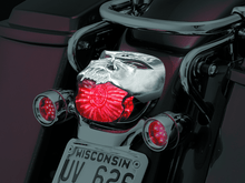 Load image into Gallery viewer, Kuryakyn Zombie Taillight Cover Chrome - Powersports Haven