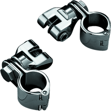 Load image into Gallery viewer, Kuryakyn Peg Mounts With 1-1/4in Magnum Quick Clamps Chrome (Pair) - Powersports Haven
