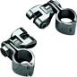 Kuryakyn Peg Mounts With 1-1/4in Magnum Quick Clamps Chrome (Pair) - Powersports Haven