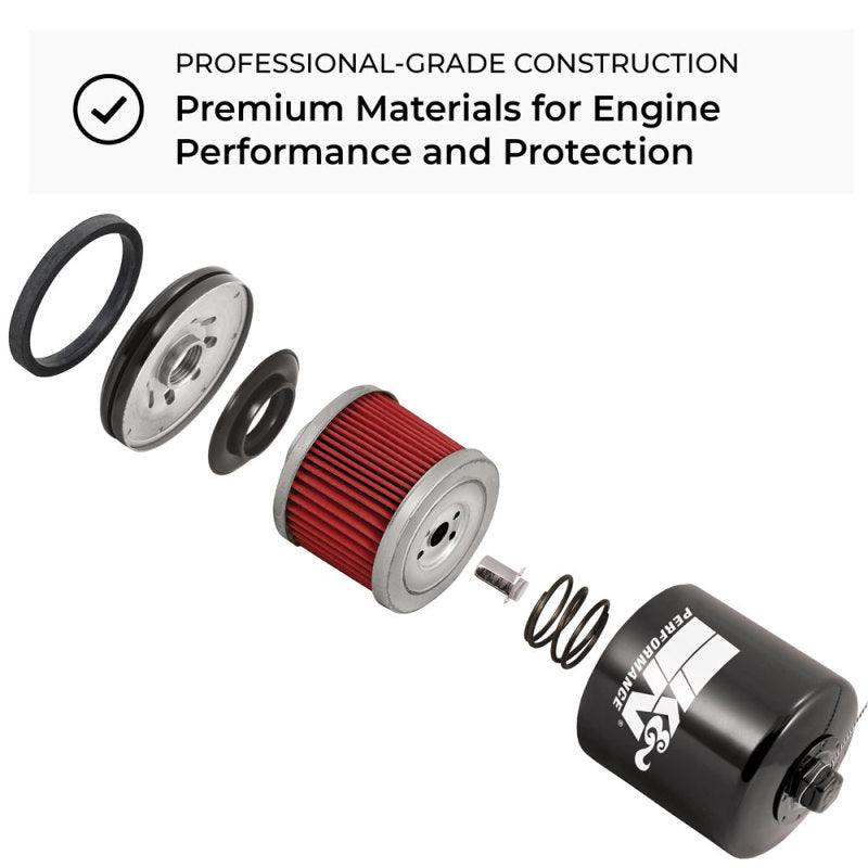 K&N Honda / Kawasaki / Arctic Cat / Suzuki / Triumph / Yamaha 2.688in OD x 2.969in H Oil Filter - Powersports Haven