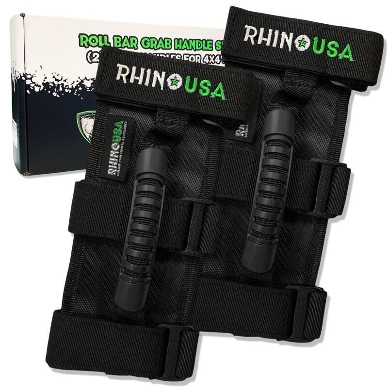 Rhino USA Heavy-Duty Roll Bar Grab Handles - Powersports Haven