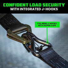 Load image into Gallery viewer, Rhino USA Heavy Duty Vehicle Tie Down Kit- Green - Powersports Haven