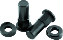 Load image into Gallery viewer, BikeMaster Rim Lock Nuts (Pair) T6 Aluminum/Black - Powersports Haven