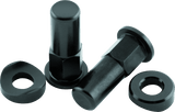 BikeMaster Rim Lock Nuts (Pair) T6 Aluminum/Black