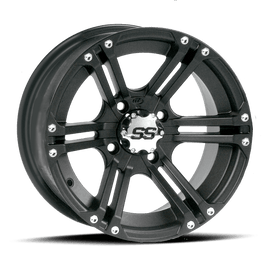ITP SS 212 14x6 / 4x110 BP / 4+2 Offset Black Wheel - Powersports Haven