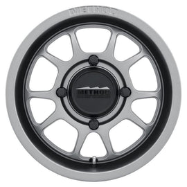 Method MR409 Bead Grip 15x7 / 5+2/38mm Offset / 4x156 / 132mm CB Steel Grey Wheel - Powersports Haven