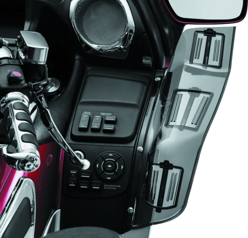 Kuryakyn Dragon Wings 01-17 Honda GL1800 Models Smoke - Powersports Haven