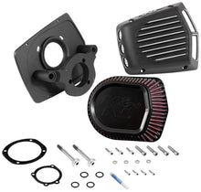 Load image into Gallery viewer, K&amp;N Street Metal Intake System for 01-16 Harley Davidson Softail/Dyna - Shaker Black - Powersports Haven
