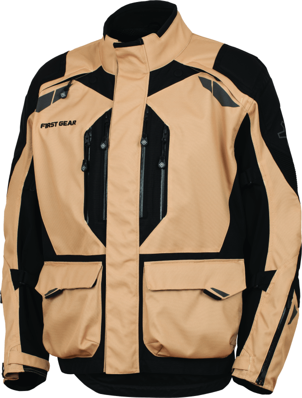 First Gear Kathmandu Jacket 2.0 Sand/Black Lg - Powersports Haven