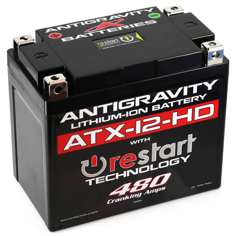 Antigravity YTX12 High Power Lithium Battery w/Re-Start - Powersports Haven