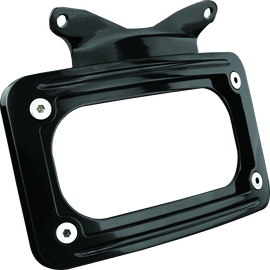 Kuryakyn Curved License Plate Mount Black - Powersports Haven