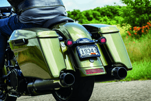 Load image into Gallery viewer, Kuryakyn Curved License Plate Mount Black - Powersports Haven
