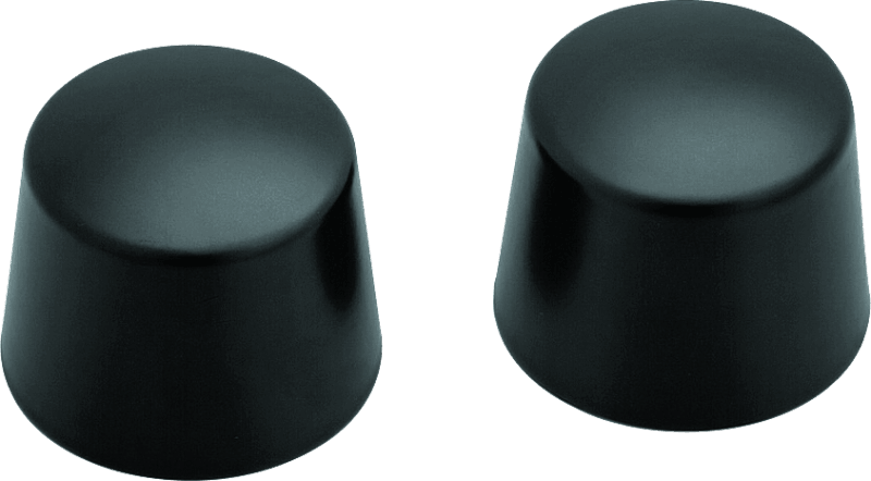 Kuryakyn Front Axle Nut Caps Satin Black - Powersports Haven