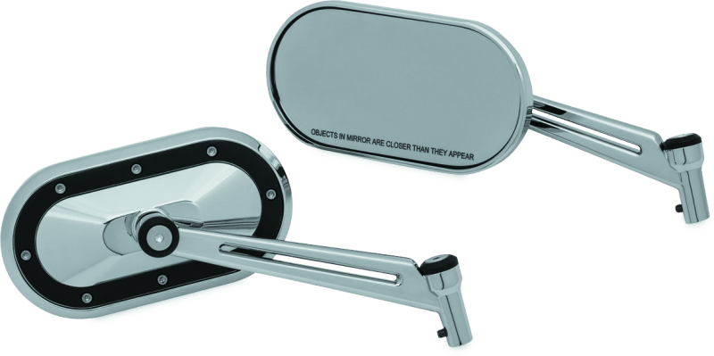Kuryakyn Heavy Industry Mirrors Chrome/Black - Powersports Haven
