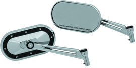 Kuryakyn Heavy Industry Mirrors Chrome/Black - Powersports Haven