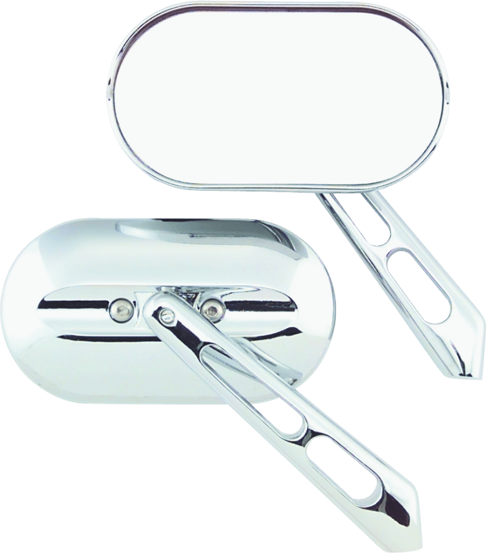 Kuryakyn Magnum Mirrors Small Flat Glass Chrome - Powersports Haven
