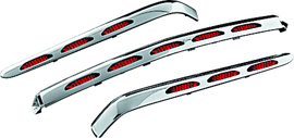 Kuryakyn L.E.D. Trunk Molding For 01-10 GL1800 Chrome Red Lens - Powersports Haven