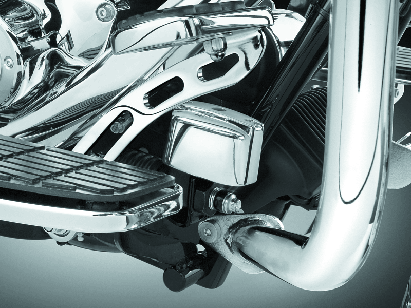 Kuryakyn Rear Master Cylinder Cover 99-07 Touring, 00-17 Softail Models Chrome - Powersports Haven