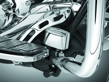 Load image into Gallery viewer, Kuryakyn Rear Master Cylinder Cover 99-07 Touring, 00-17 Softail Models Chrome - Powersports Haven