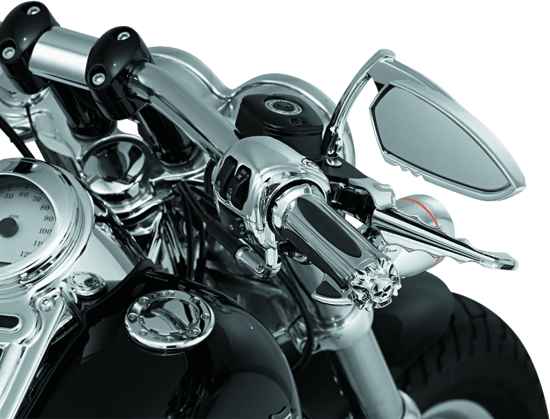 Kuryakyn Replacement Zombie Grip Emblems With Throttle Boss Chrome - Powersports Haven