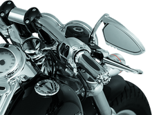 Load image into Gallery viewer, Kuryakyn Replacement Zombie Grip Emblems With Throttle Boss Chrome - Powersports Haven