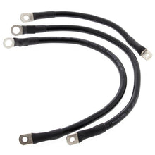 Load image into Gallery viewer, All Balls Racing 66-77 Harley FLH Electra Glide Battery Cable Kit Black - Powersports Haven
