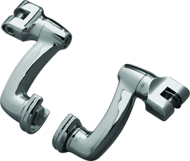 Kuryakyn Longhorn Offset Peg Mounts Chrome (Pair) - Powersports Haven