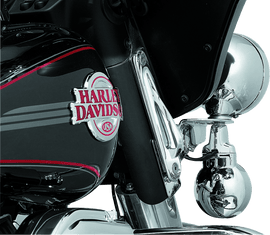 Kuryakyn Custom Teardrop Tie-Down Brackets 83-13 Touring Chrome - Powersports Haven