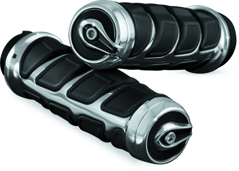 Kuryakyn Kinetic Grips Universal 7/8in Chrome - Powersports Haven