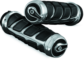 Kuryakyn Kinetic Grips Universal 7/8in Chrome - Powersports Haven