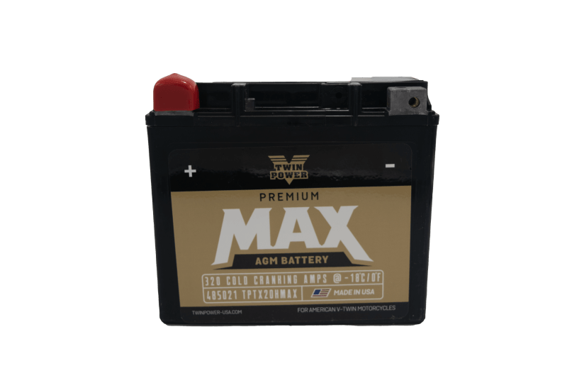 Twin Power GYZ-20H Premium MAX Battery Replaces H-D 65991-82B Made in USA 320 CCA - Powersports Haven