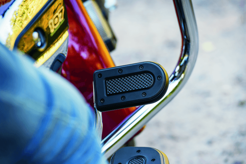 Kuryakyn Heavy Industry Brake Pedal Satin Black - Powersports Haven