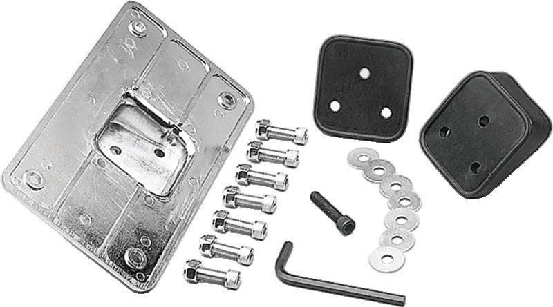 Kuryakyn Universal Laydown License Holder Chrome - Powersports Haven